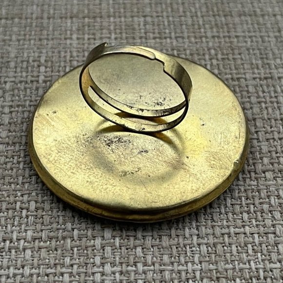 Fashion Women Rings Faux Stone Big Face Ring Fancy Jewelry Size adjustable 7-9 - Picture 10 of 12